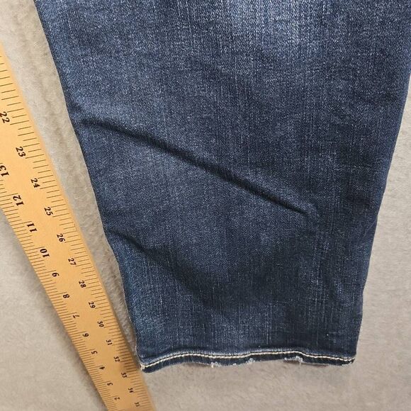 Silver Jeans Eddie 34x32 Taper Leg Relax Fit Distressed faded - Picture 10 of 12